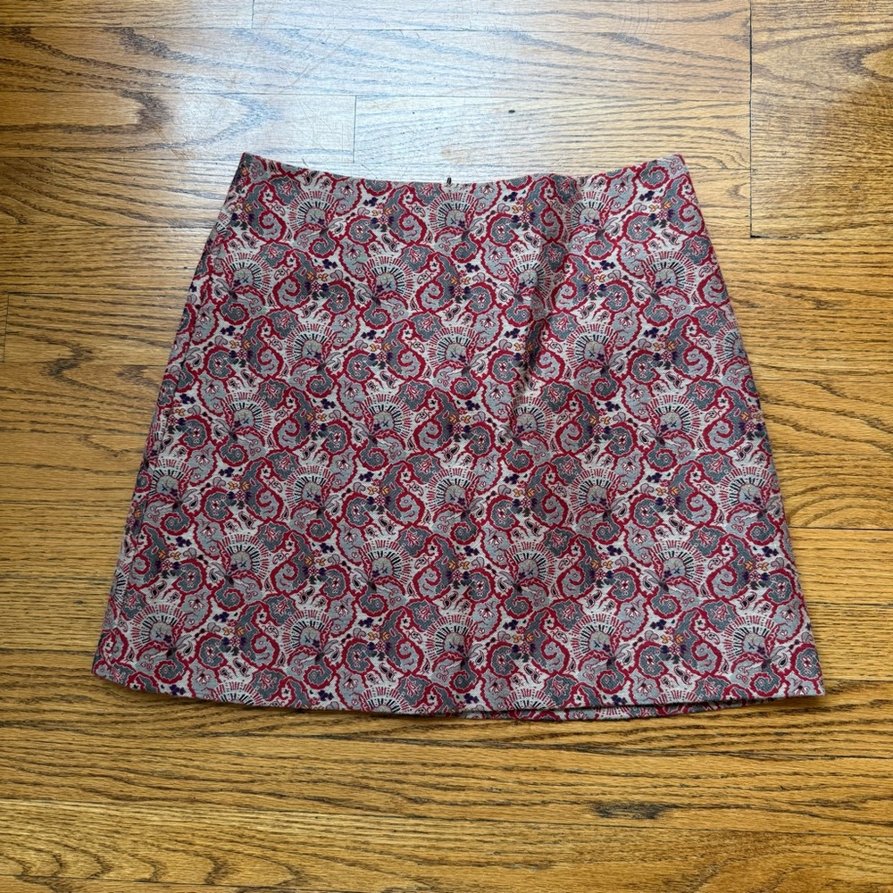 Tory Burch Vintage Paisley Skirt in Red
